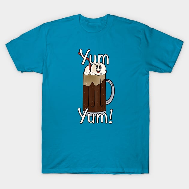 Root Beer Float YUM YUM T-Shirt by Tricera Tops